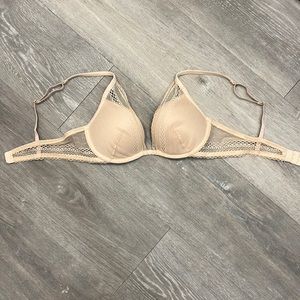 Victorias Secret Nude Lace Bra 34B